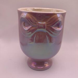 Target Bullseye Valentine Bow Brush Holder Pink Purple Iridescent NEW 2025